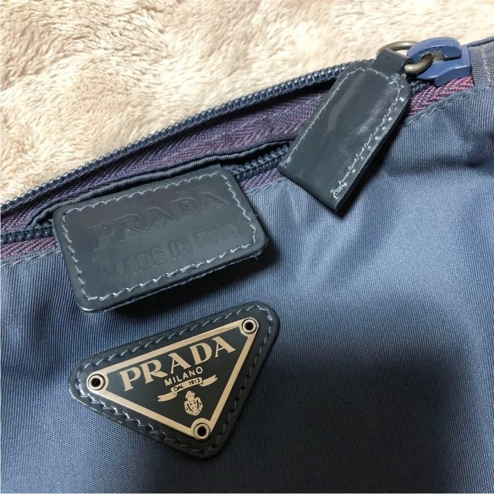 Prada Blue Cosmetic Bag - Picture 4 of 13